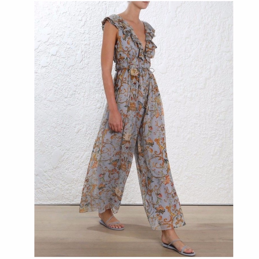 Zimmermann | Cascade Silk Jumpsuit size 1 (US 4-6) - Picture 4 of 6